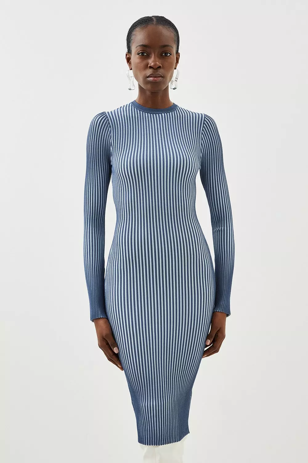 Karen millen shop blue pencil dress